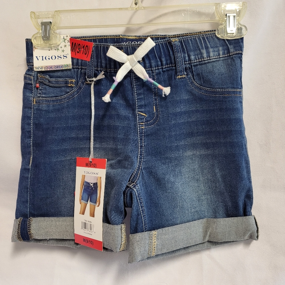 Girls Vigoss Malibu Stretch Denim Shorts Short Size 9/10 NWT